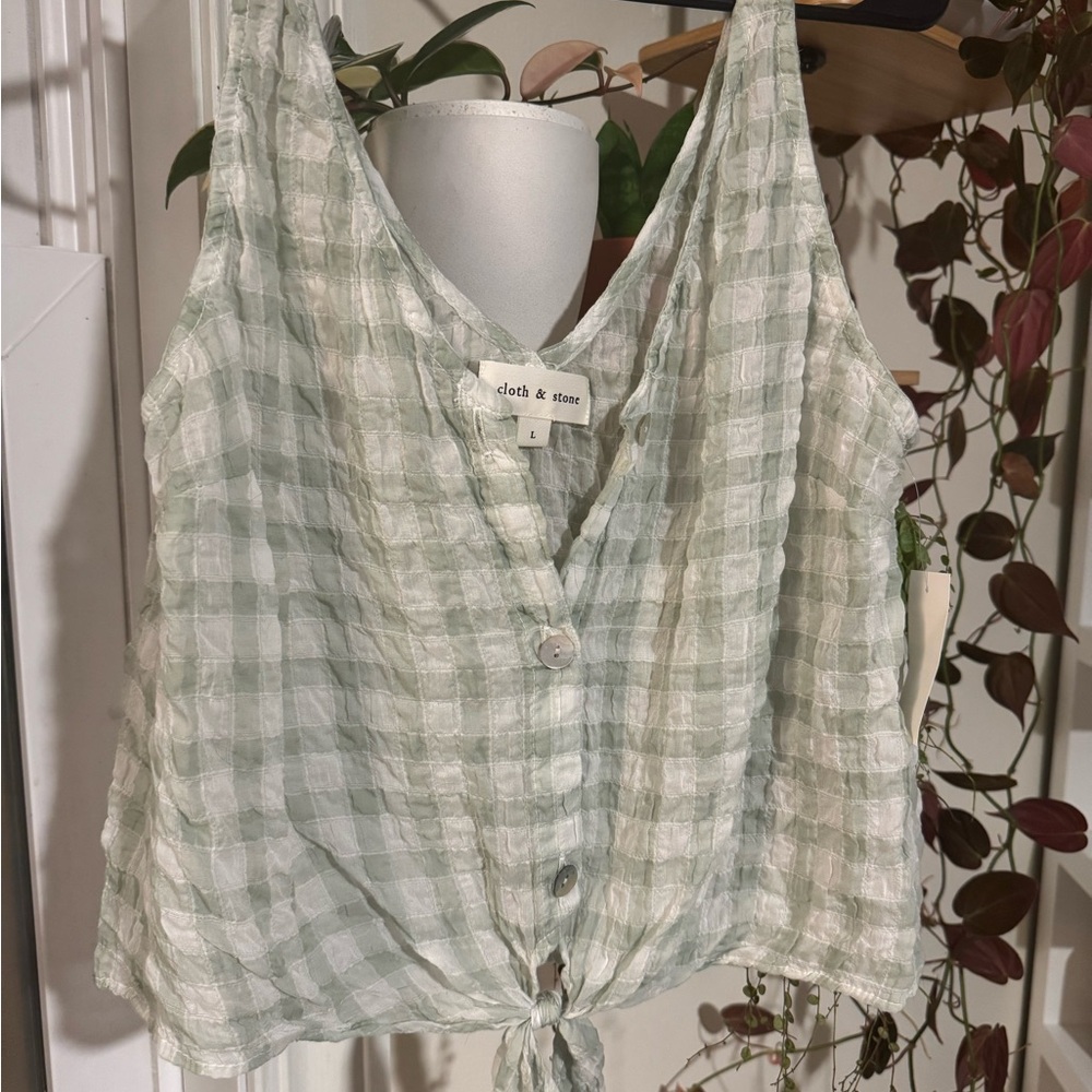 Cloth & Stone cropped blouse